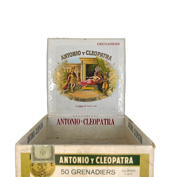 Antonio y Cleopatra Other - Vintage Antonio y Cleopatra Cigar Box 1920s or 1930s
